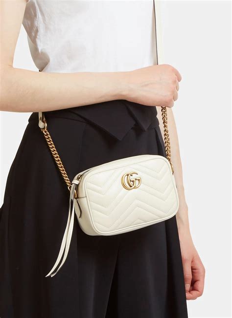 gucci marmont mini white